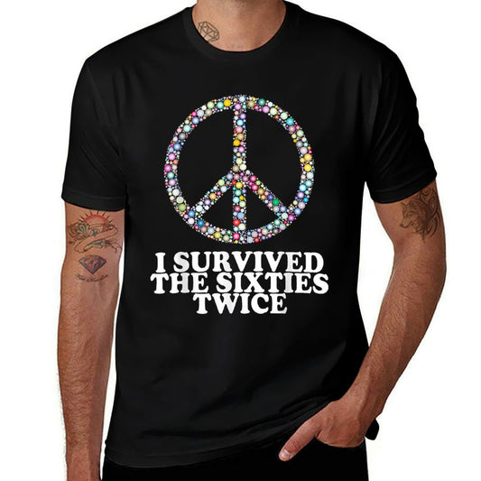 I Survived The 60's Twice - 70th Birthday  Vintage-inspired T-Shirt