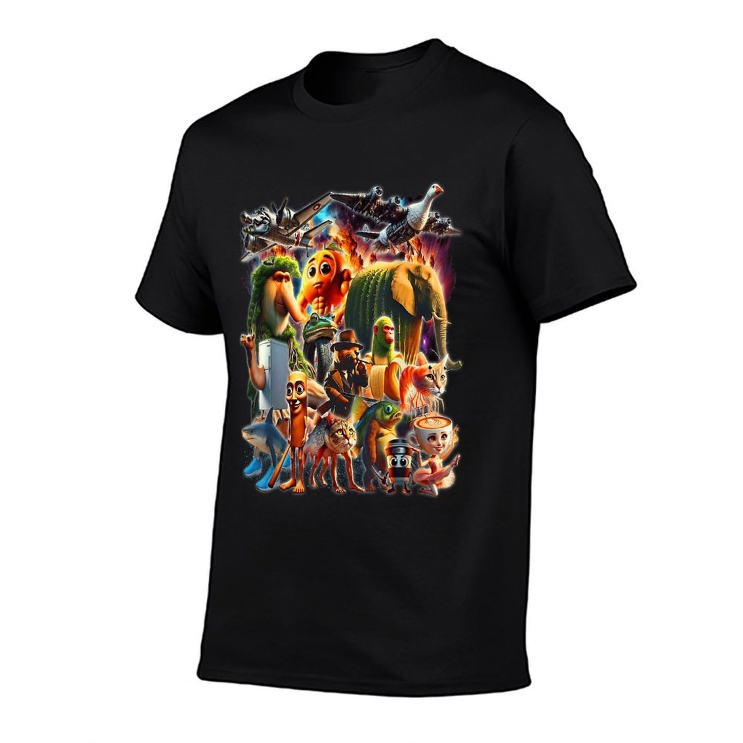 Italian-Brainrot AI Generated Animals Gen Z Men Women Youth  Quick-drying T-Shirt