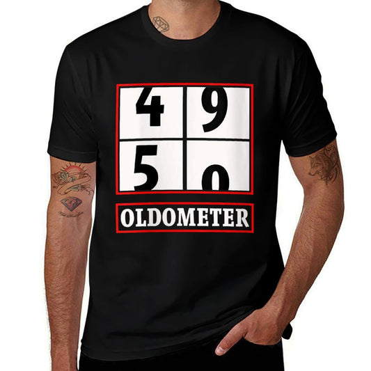 Womens 50th Birthday 50 Year Oldometer Gift  Moisture-wicking T-Shirt