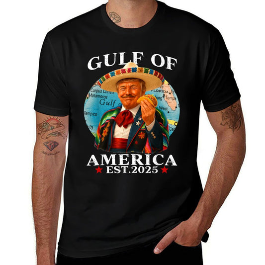Trump Gulf Of USA America Since 2025 Mexico Trump USA Gulf Trendy Pattern T-Shirt
