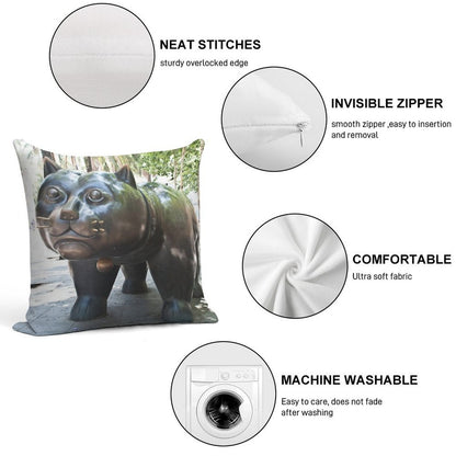 Fat Cat Soft Reinforced Edging Throw Pillow