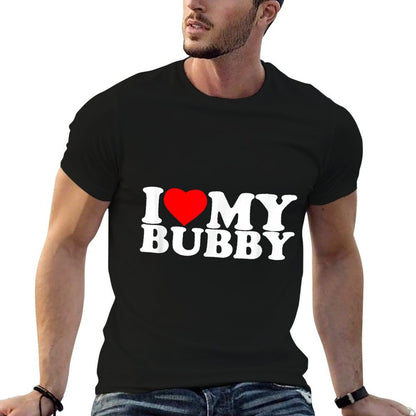I Love My Bubby I Heart Family Grandpa  Odor-resistant T-Shirt