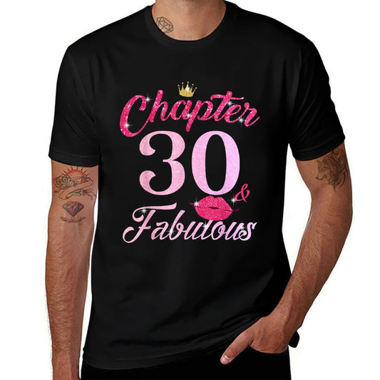 30 Year Old Birthday Lips Chapter 30th B-Day Fabulous Group  Oversized Silhouette T-Shirt