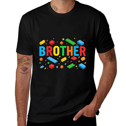 Brother Master Builder Building Bricks Blocks Family Big Bro  Eco-friendly Material T-Shirt
