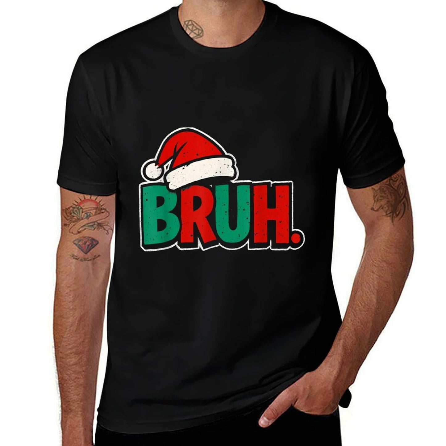 Bruh Funny Saying Brons Boys Kids Christmas Pajamas Xmas  Soft T-Shirt