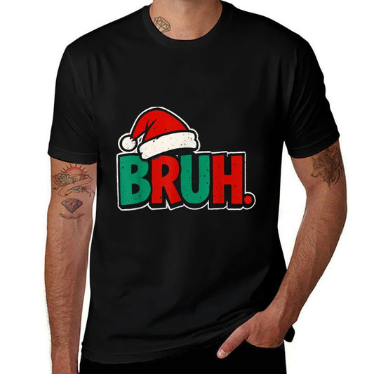 Bruh Funny Saying Brons Boys Kids Christmas Pajamas Xmas  Soft T-Shirt