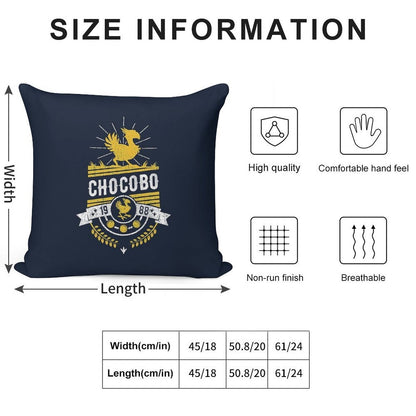 Chocobo Soft Skin-Friendly Throw Pillow
