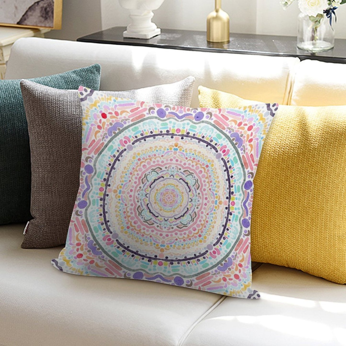 Summer Ice Cream Soft Warmth Comfort Throw Pillow