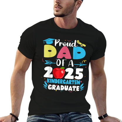 Proud Dad of A Class of 2025 Kindergarten Graduate  Oversized Silhouette T-Shirt
