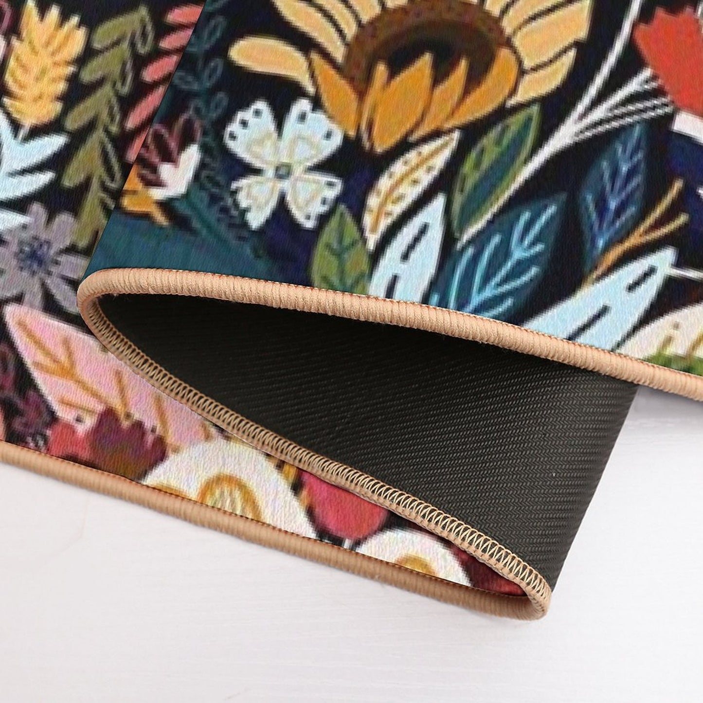 Popping Moody Floral  Stain-Proof Bath Mat