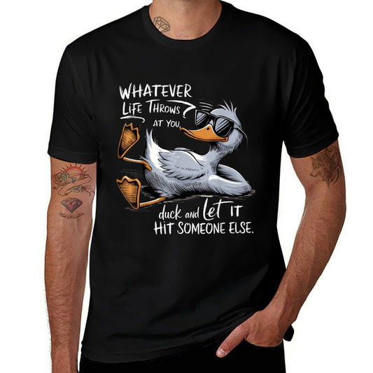 Funny Duck Funny Quote Graphic Tees For Men Women Kids Trendy Pattern T-Shirt