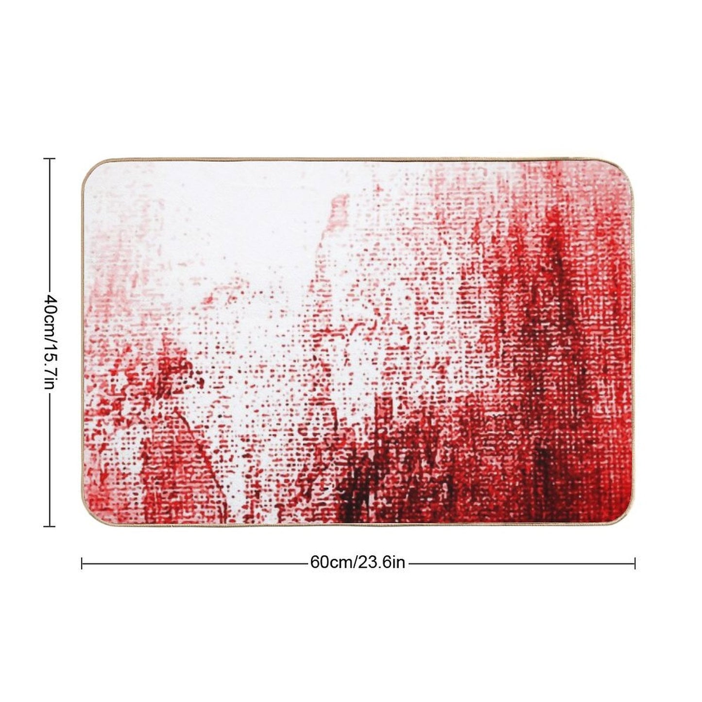 Abstract Bloody Pattern  Anti-Trip Bath Mat