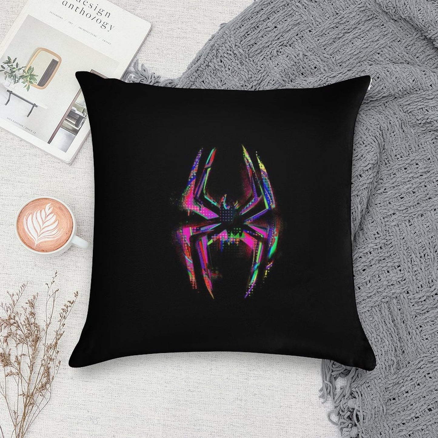 Across The Spider Verse - Logo Soft Style Accent Throw Pillow