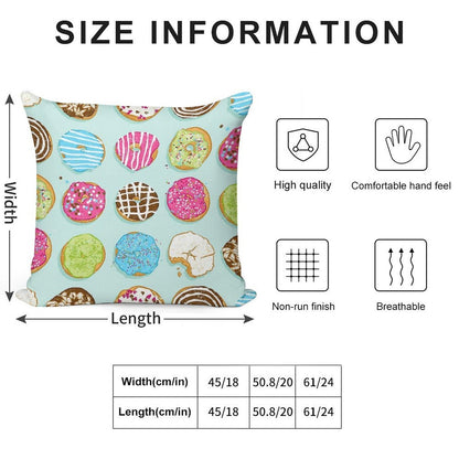 Sweet Donuts Soft Ultra-Soft Texture Throw Pillow