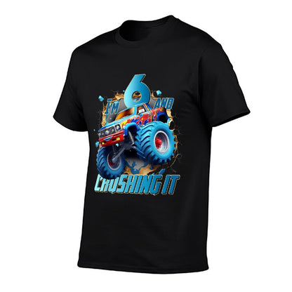 I'm Crushing It Monster Truck 6 Year Old Boys 6th Birthday  Stretchy T-Shirt