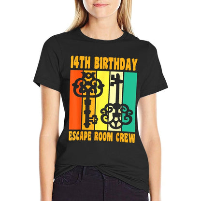 Happy 14 Birthday 14 Year Old Escape Room 14th Birthday  Classic T-Shirt