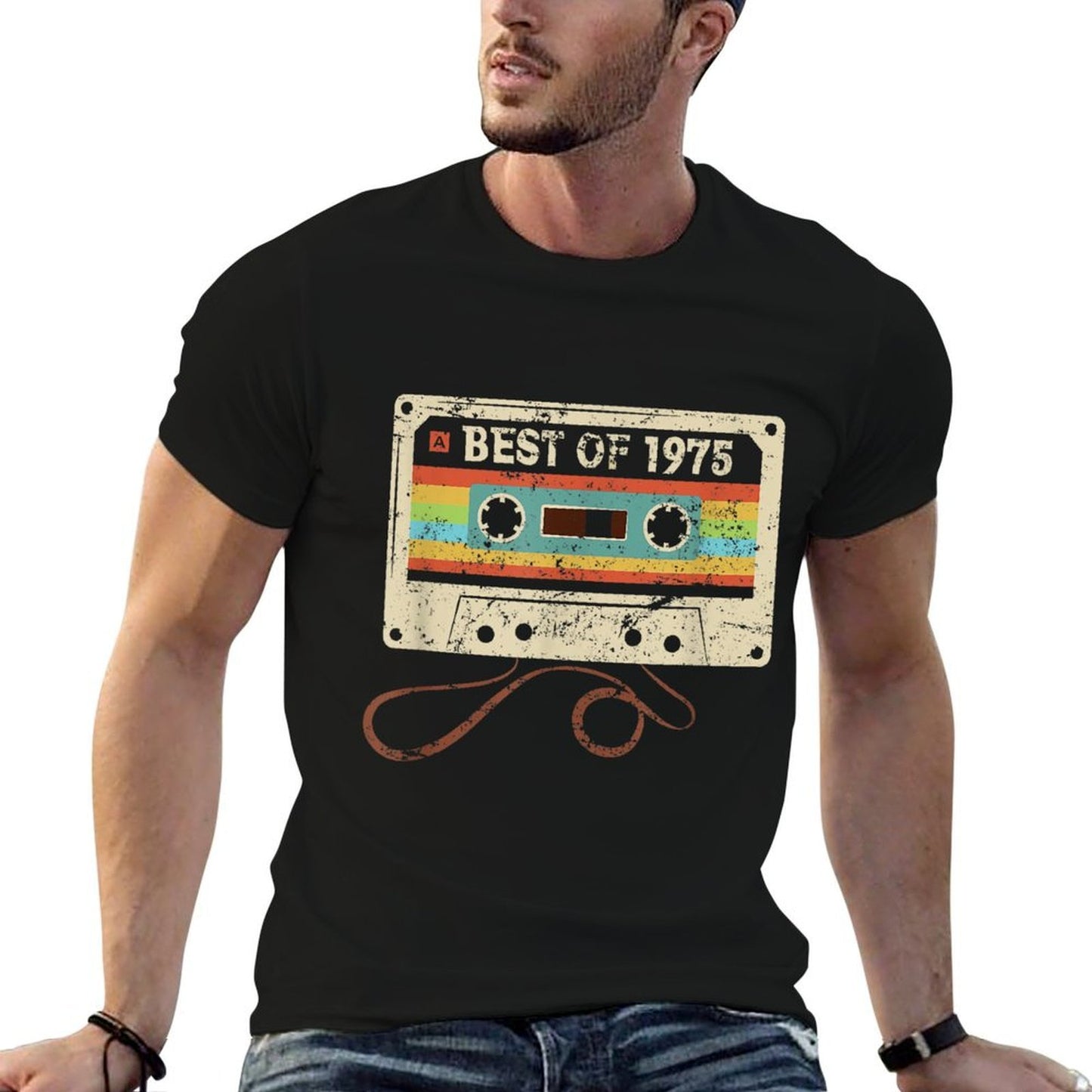 Best 1975 Vintage 50 Year Old Bday Men Women 50th Birthday  Stretchy T-Shirt
