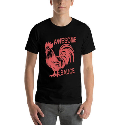 Awesome Sauce with Picture of Rooster  Eco-friendly Material T-Shirt