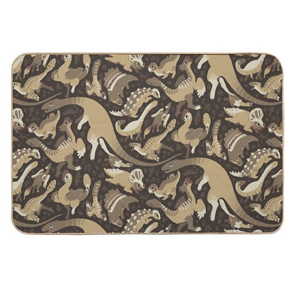 Tender Coffee Dinos  Easy Maintenance Bath Mat
