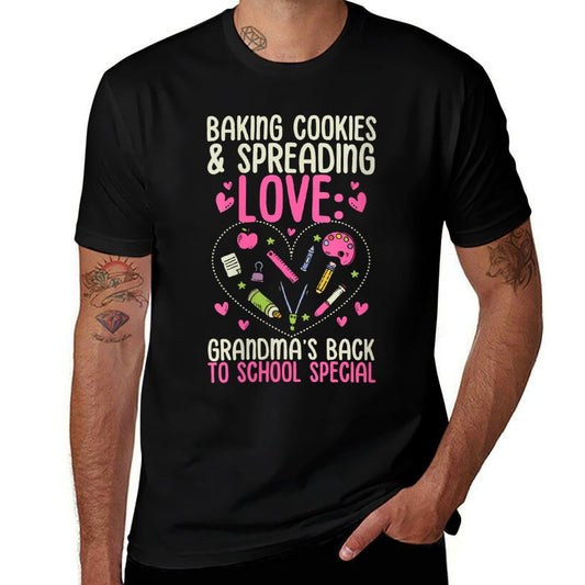 Womens BAKING COOKIES & SPREADING LOVE GRANDMA'S BTS SPECIAL  Trendy Pattern T-Shirt