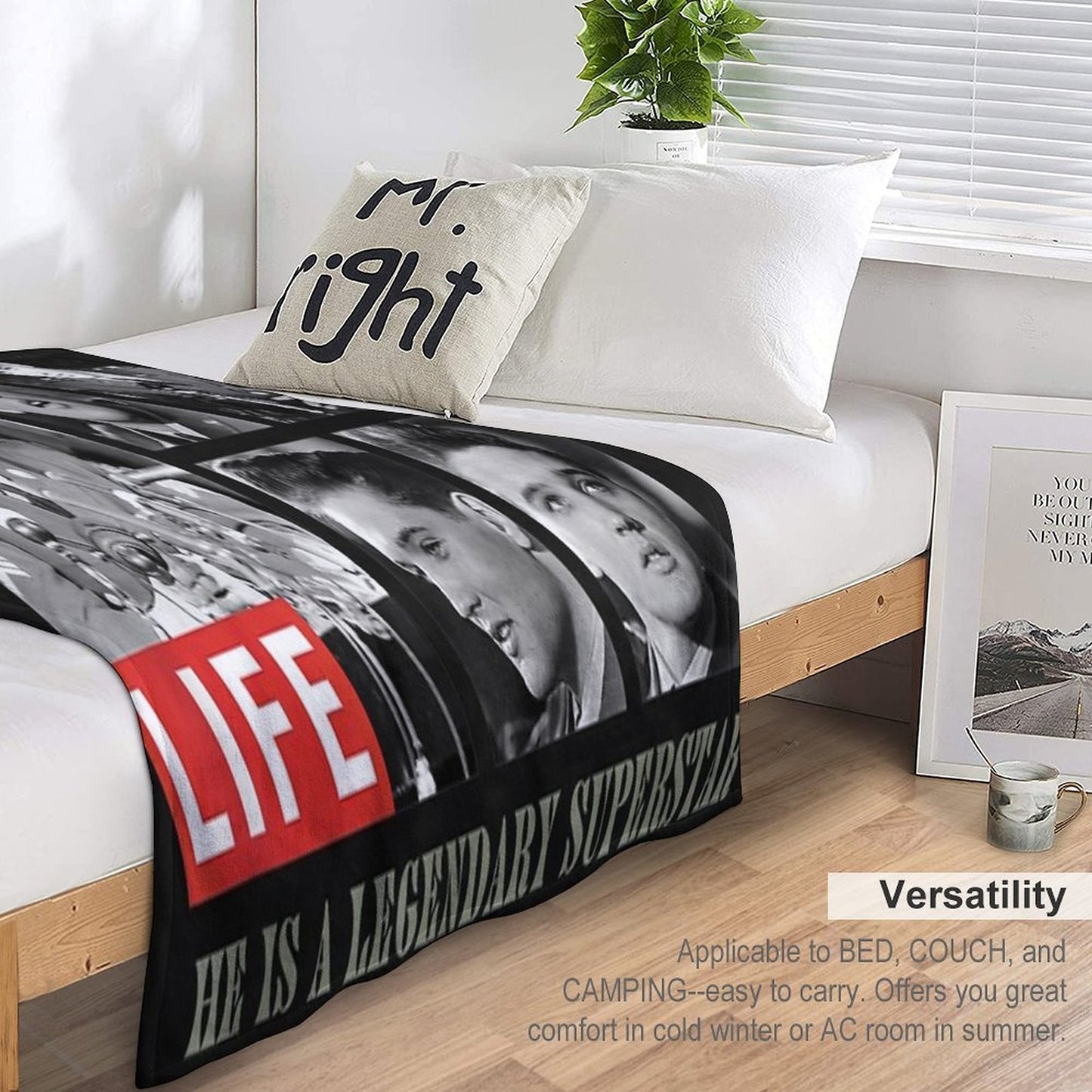 Vintage Picture Collection Travel-friendly Throw Blanket