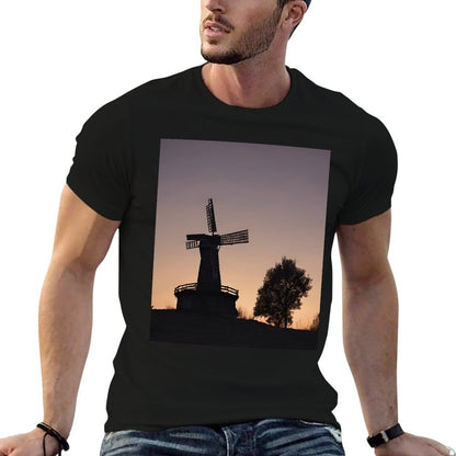 Rustic Windmill Twilight Sky  Vintage-inspired T-Shirt