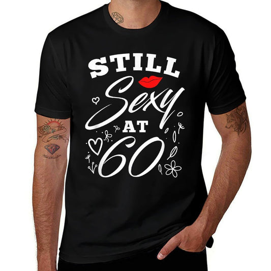 Mit 60 Noch Sexy Geburtstagsgeschenk Still Sexy At 60 60th Birthday Gift  Heathered Texture T-Shirt