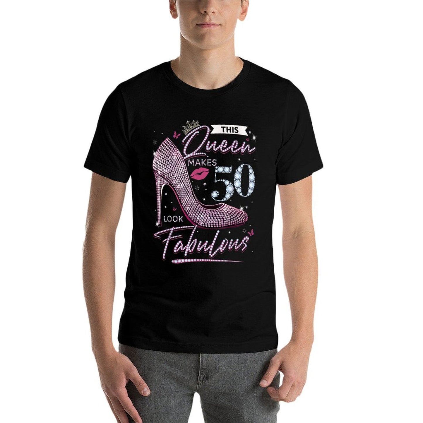 This Queen Makes 50 Looks Fabulous 50th Birthday Women  Vintage-inspired T-Shirt