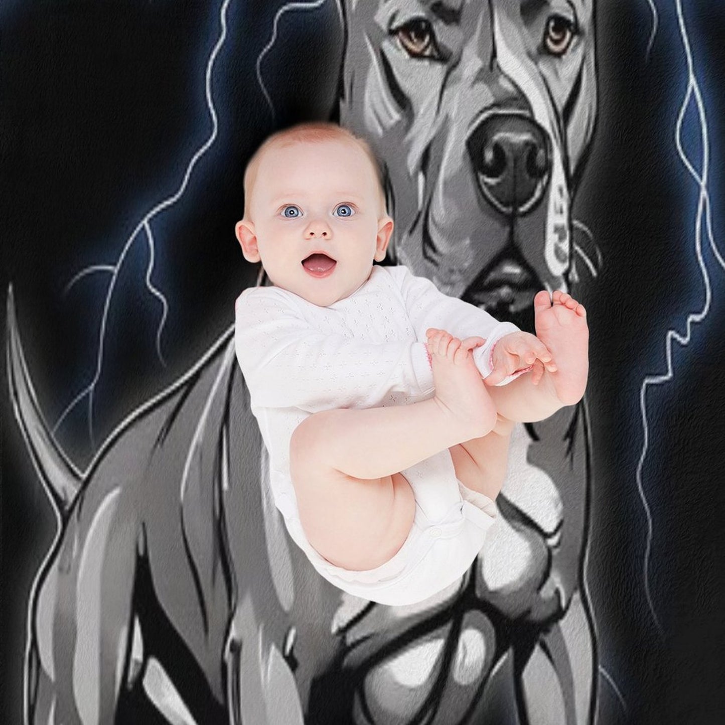 Pitbull Wrinkle-free Throw Blanket