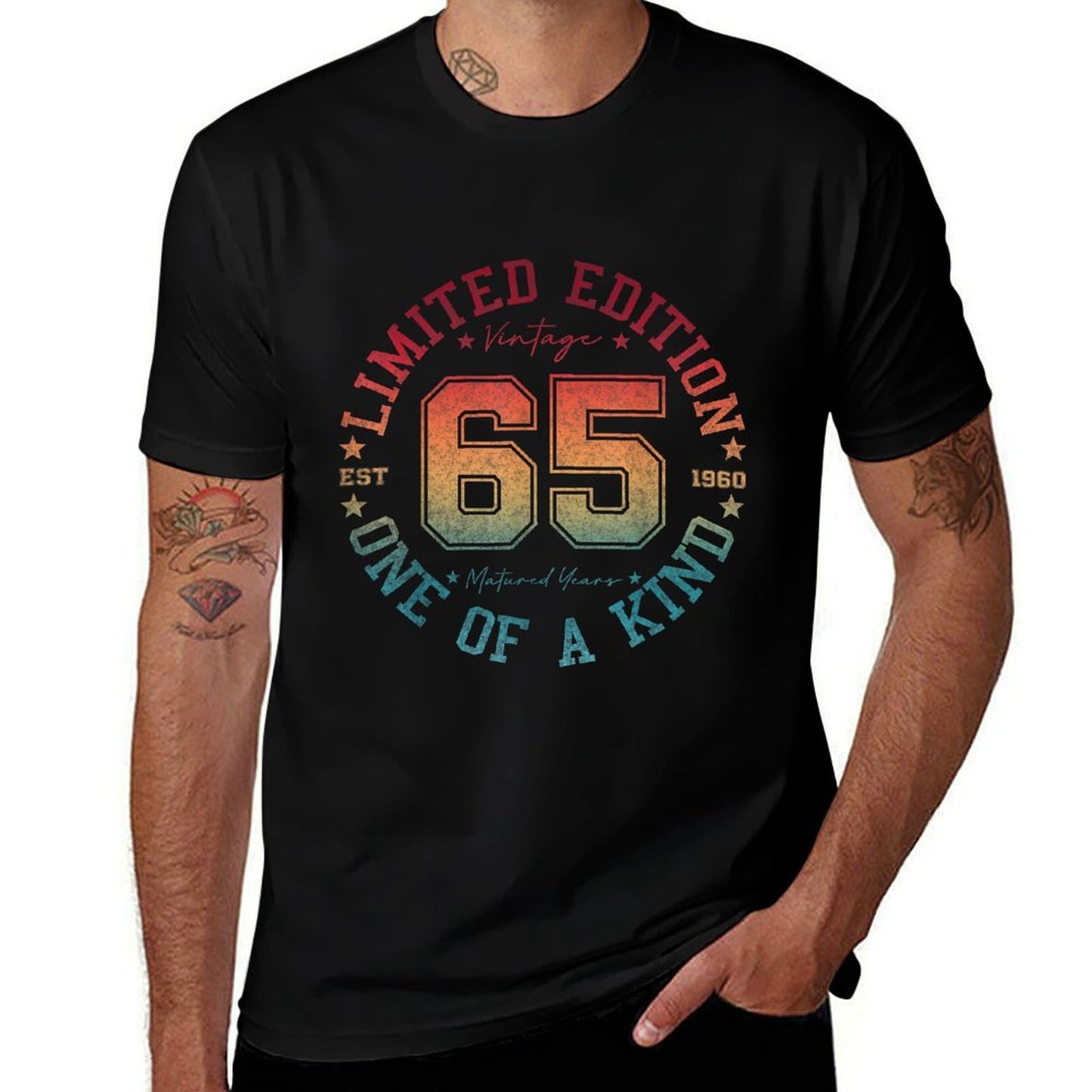 65 Year Old Gifts Vintage 1960 Limited Edition 65th Birthday  Quick-drying T-Shirt