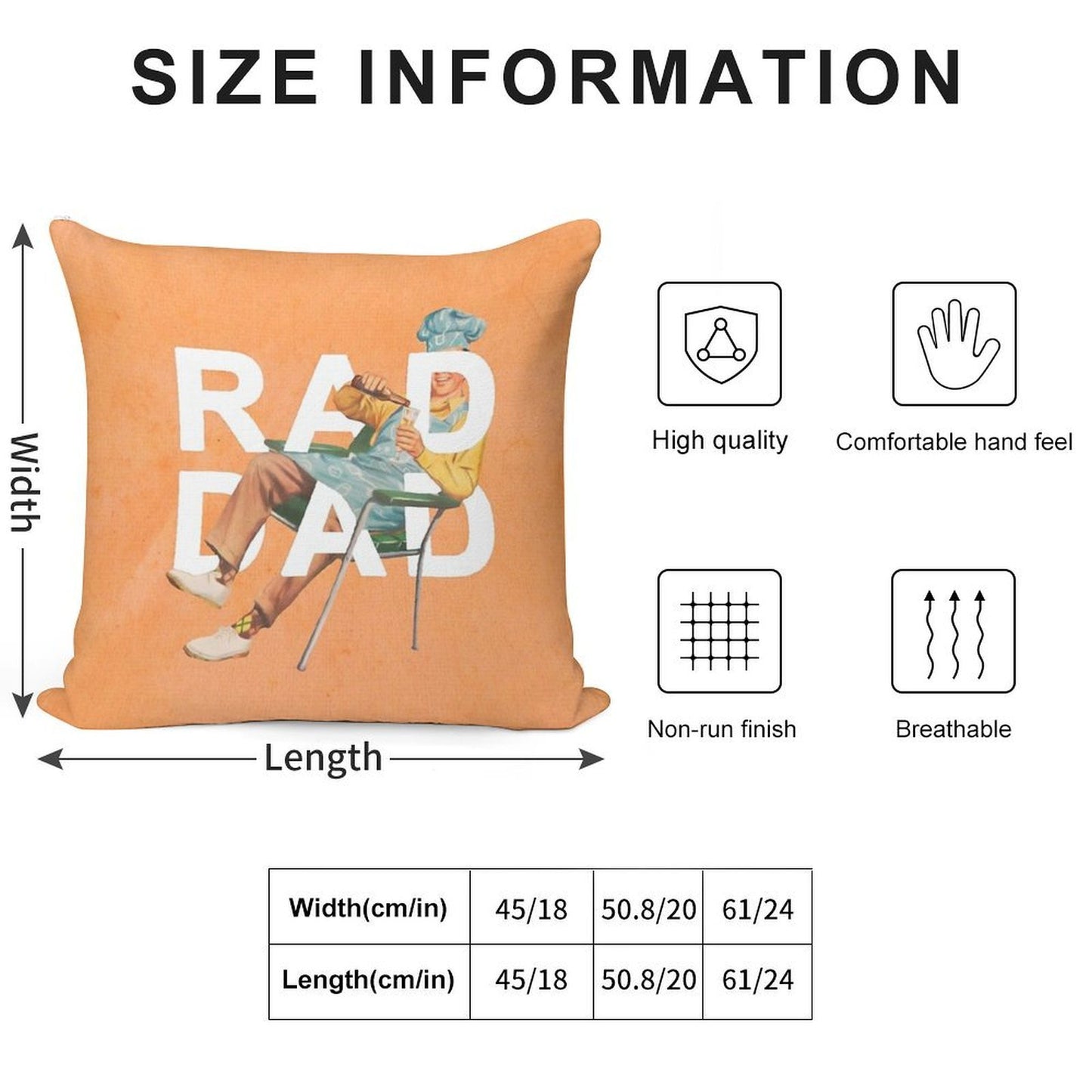 Rad Dad Soft Style Accent Throw Pillow