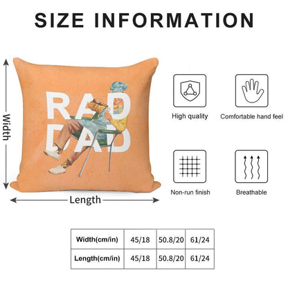 Rad Dad Soft Style Accent Throw Pillow