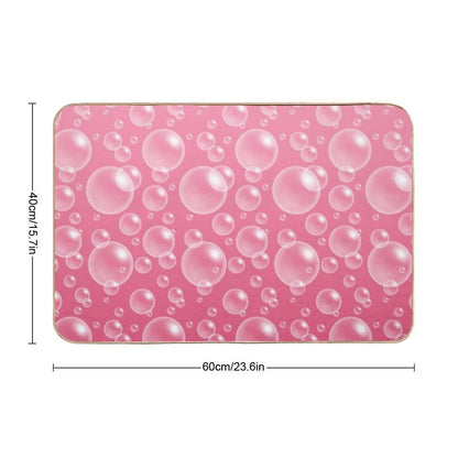 Ombre Pink Bubbles  Absorbent Bath Mat