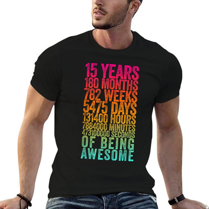 Funny 15th Birthday Old Meter Funny 15 Year Old Gifts  Slim-fit Cut T-Shirt