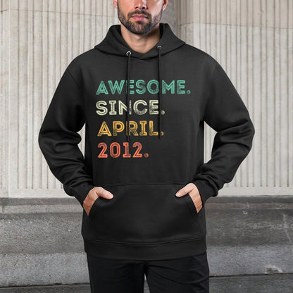 13 Years Old Awesome Since April 2012 13th Birthday Casual Wear Hoodie