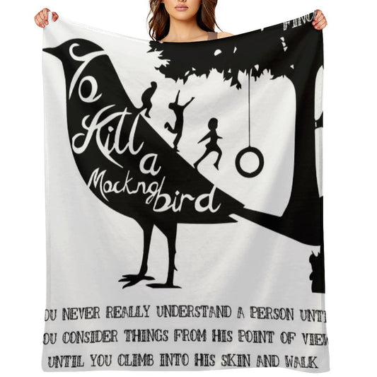 To Kill A Mocking Bird Sustainable Throw Blanket