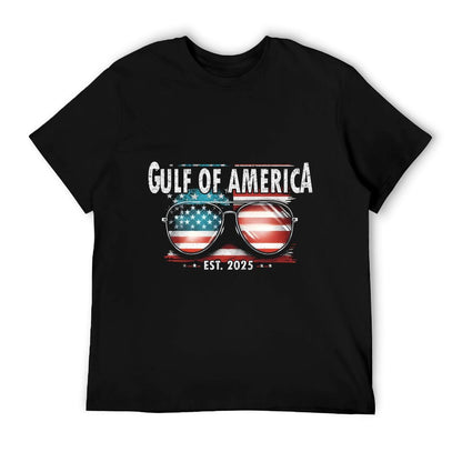 Gulf Of USA America, US Retro Gulf Of USA America Est 2025 Summer-ready Fabric T-Shirt
