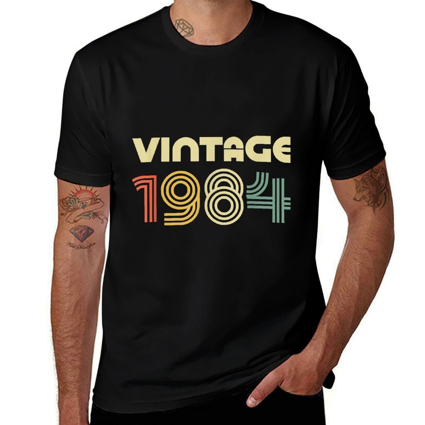 Vintage 1984 Men Women 41st Birthday  Easy-care T-Shirt
