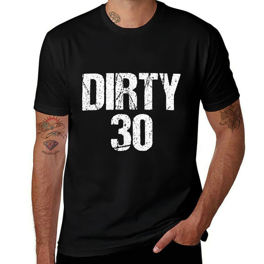 Dirty 30 30th Birthday Party 30 Year Old Tees Gift  Oversized Silhouette T-Shirt