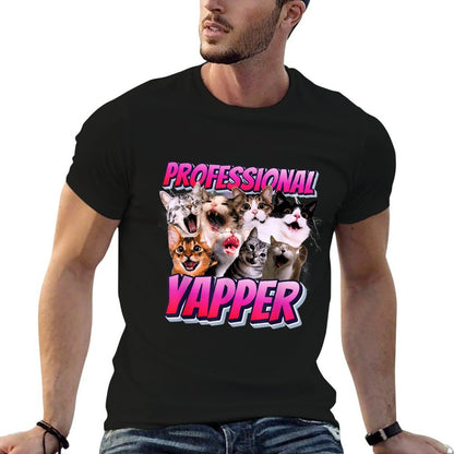 Professional Yapper Cat Funny Weird Specific Meme  Lightweight T-Shirt