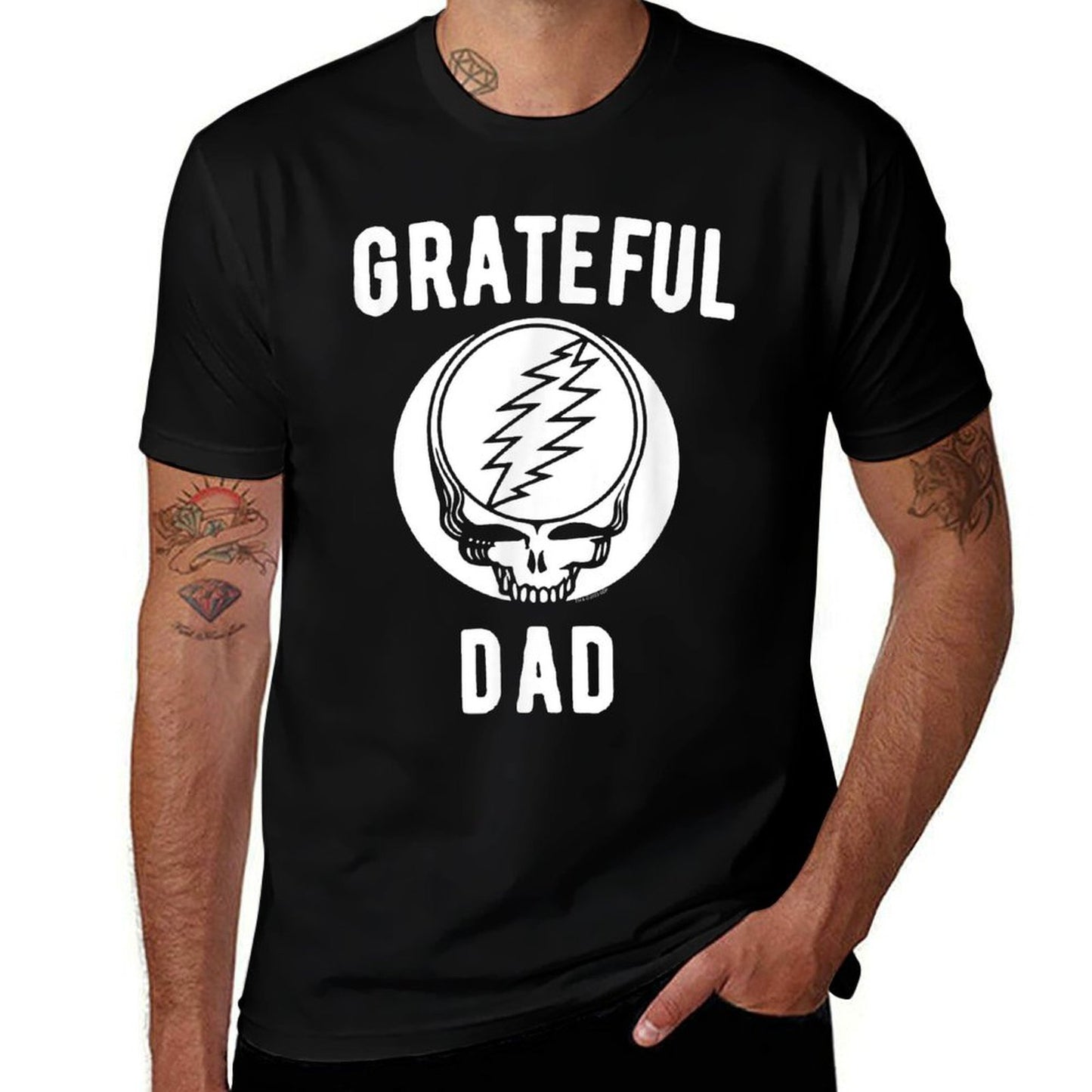 Grateful Dead Grateful Dad Fathers Day Band  Versatile T-Shirt