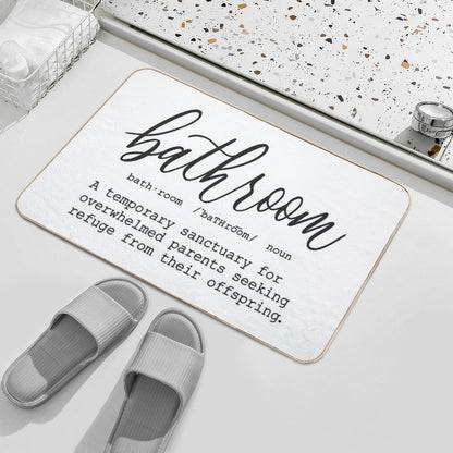 Funny Bathroom Definition  Multi-Purpose Bath Mat