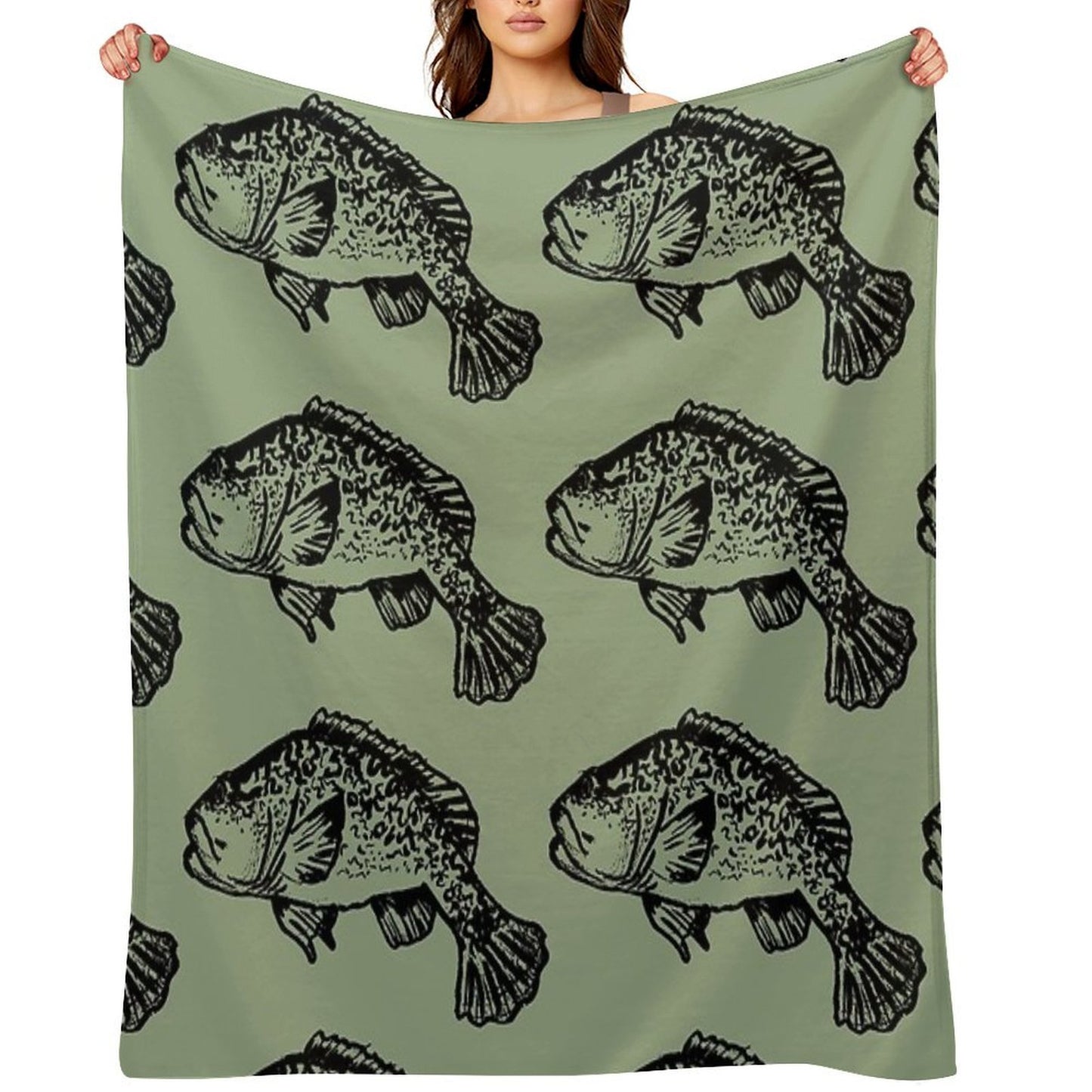 Murray River Cod Multi-functional Throw Blanket