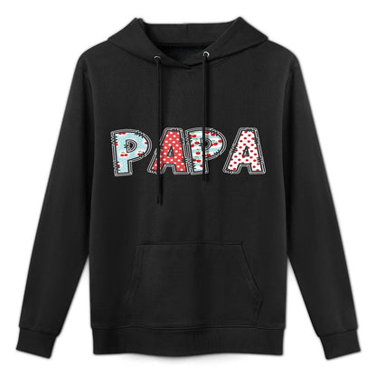 Boho Cherry Daddy Papa Halloween Costume Colorfast Hoodie