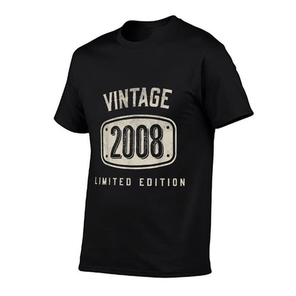 15 Years Old Vintage 2008 Limited Edition 15th Birthday  Slim-fit Cut T-Shirt