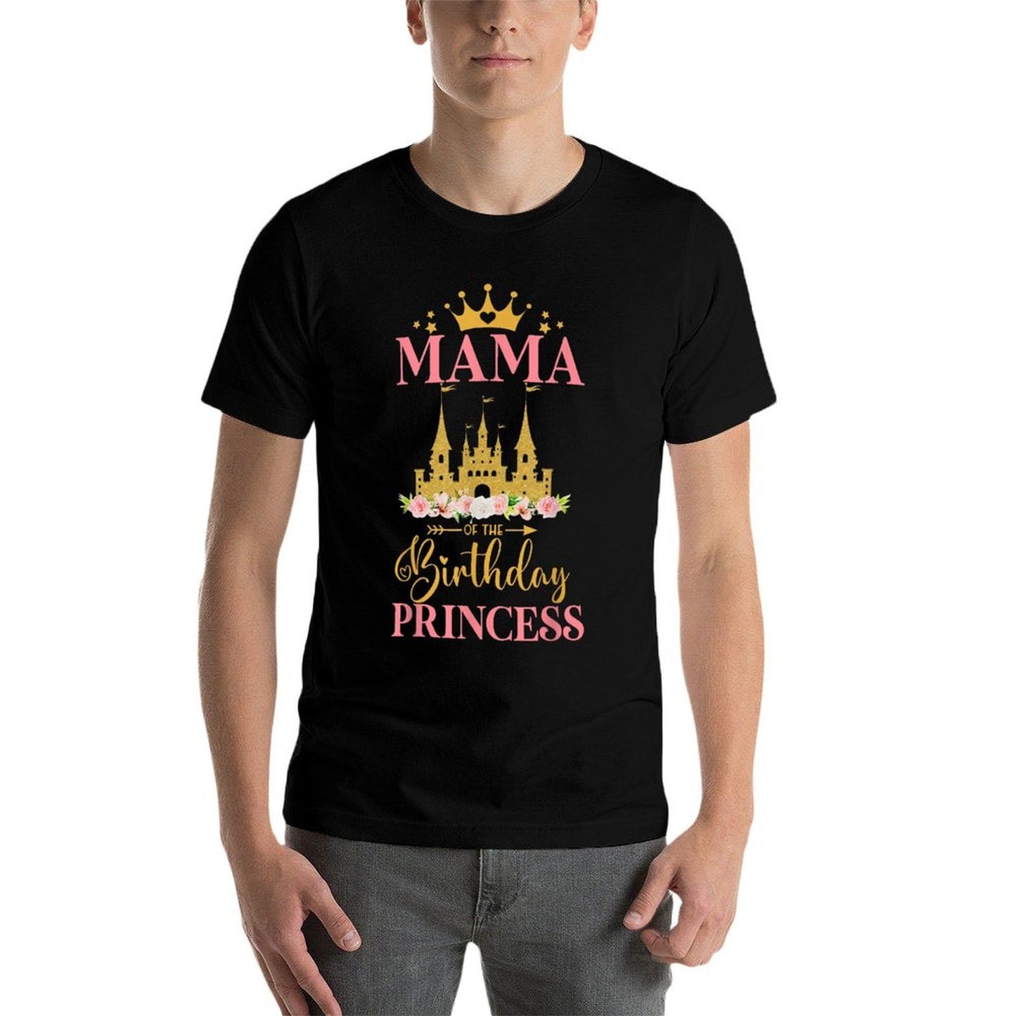 Mama of The Birthday Princess Castle Birthday Girl  Soft T-Shirt