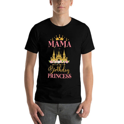Mama of The Birthday Princess Castle Birthday Girl  Soft T-Shirt