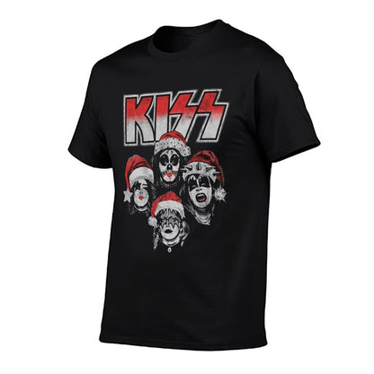 KISS - Detroit Rock Santa  Rolled Sleeves T-Shirt