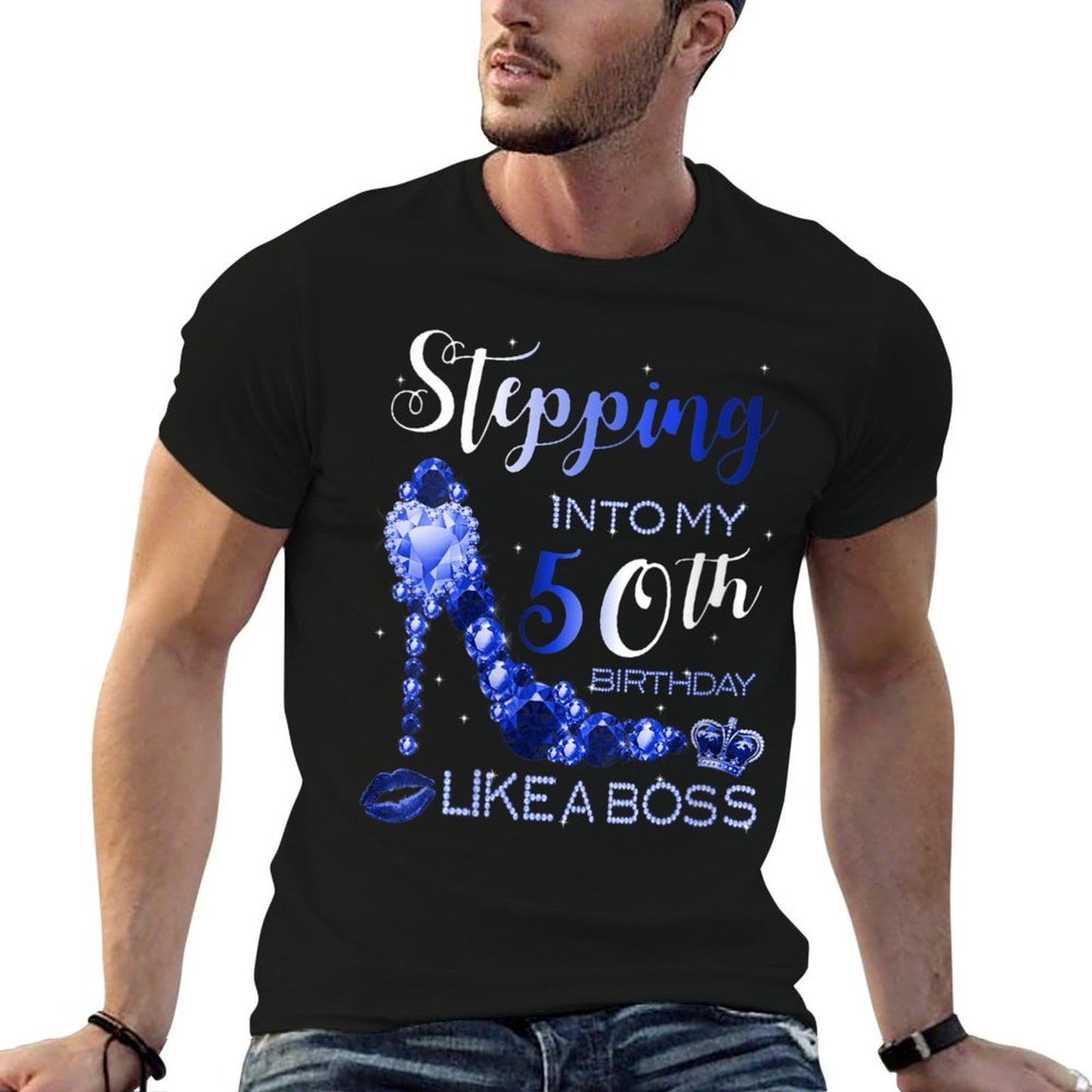 Womens 50th Birthday Women Sapphire Birthstone September Gift  Classic T-Shirt