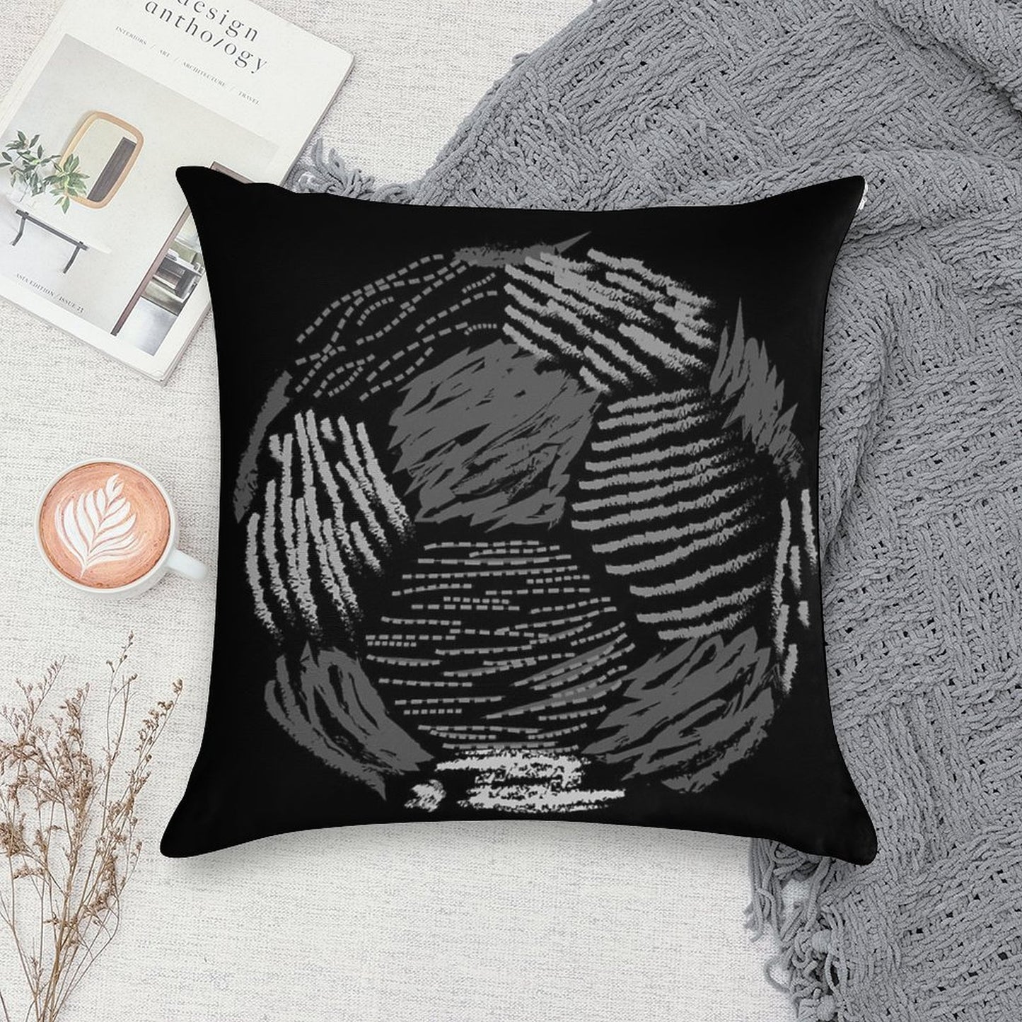 Soccer Ball Soft Fade-Resistant Throw Pillow